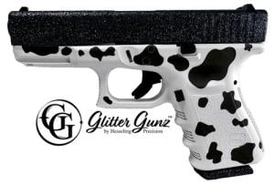 Glock G23 Gen3 Cow Print/Black Glitter