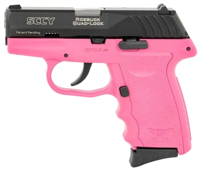 SCCY Industries CPX-3 Pink/Black No Manual Safety .380 ACP 810099570410