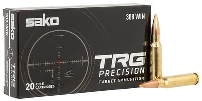 Sako Open Tip Match .308 Win 175 gr 20rds Rifle Ammo for Superior Accuracy Open Tip and Competitive Shooters - JASTRG308W175B