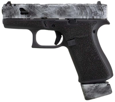 G19 GEN3 Compact Static Stipple Frm Slvr Marble Sld Ext Mag