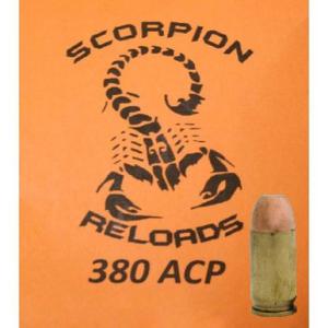 Scorpion .380 ACP Ammo 100 Grain FMJ Remanufactured 50 Rounds
