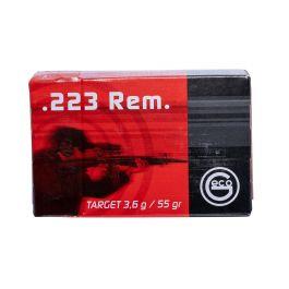 Geco Target 55 gr Full Metal Jacket .223 Rem Ammo, 50/box - 256140050