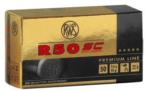 Walther Arms 2318602 R50 Short Case 22 LR 40 gr Lead Round Nose (LRN) 50 Bx/ 1 Cs
