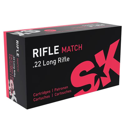 SK Rifle Match 40-Gr. LRN 50 Rnds