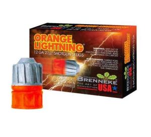 Brenneke ORANGE LIGHTNING 125YR ANNIVERSARY AMO 12GA 2.75 IN 1 OZ 5-RD ( 50 BOXES PER CASE )