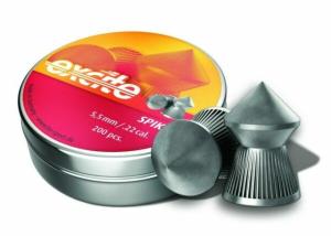 H&N Sport 92145500002 Excite Spike Pellets .22 Cal 15.74 Grains 5.5mm Pointed 200ct BISLEY-EXCITE-SPIKE-22-TIN-200