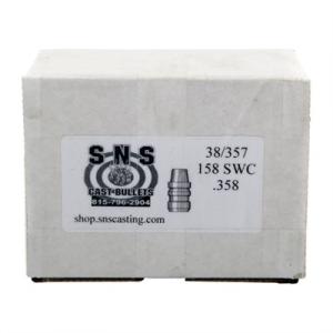 SNS .38 Caliber Cast Pistol Bullets 158 Grain SWC Lead 500-Pack
