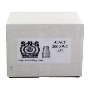 Semi-Wad Cutter .45 Caliber Cast Lead Swc Handgun Bullets - Semi-Wad Cutter 45 Cal (.452'''') 200gr Swc 500/Box SS45200SWC