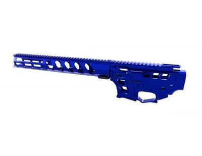 Palmetto State Armory Lead Star LSA-9 Skeletonized Receiver Set with Ravage Buttstock Blue