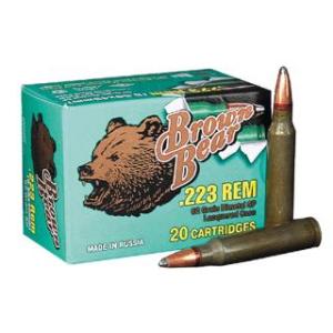 DKG Trading BEAR A223RSPN 223 Remington Silver 62 Grain Spitzer Bullet - 20 Box with 25 Cases per Box
