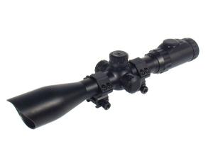UTG Rifle Scope, 3-12x44mm, 30mm Tube, AO, 36-color Mil-dot Reticle, Black