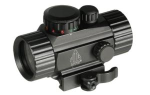 UTG 3.8" ITA Red/Green Circle Dot Sight w/Integral QD Mount, 4MOA Reticle, Black