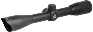 UTG True Hunter Scope, 4x32mm, 1in Tube, Mil-dot Reticle, Airgun Rings, Black