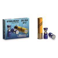 DDupleks Steelhead 20 Gauge Ammunition Pen-Track Solid Steel Slug 2.75" Shells 5 Rounds