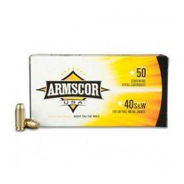 Armscor 180 gr FMJ .40 S&W Ammunition 50 Rounds - 50434