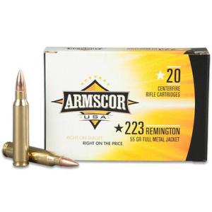 Armscor USA .223 Rem. Full Metal Jacket, 55 Grain, 3050 fps, 20 Round Box, F AC 223-1N [FC-4806015501626]