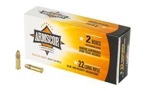 Armscor 50321 Rimfire 22 LR 36 gr High Velocity Hollow Point (HVHP) 200 Bx/ 11 Cs