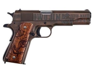 Auto Ordnance 1911 Iwo Jima 5" Distressed Copper 45 ACP 602686422215