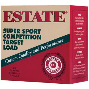 Estate Ammo Super Sport 12 Gauge Competition Target Loads 2-3/4" #8 Lead 1200 fps 1-1/8 Oz 250 Rounds 604544050486