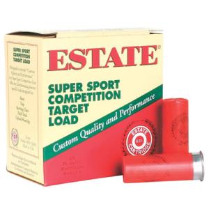 Estate Cartridge Super Sport Competition Target Load 12 Gauge Ammunition 2-3/4" Shell #9 Lead Shot 1oz 1235fps [FC-604544251494]