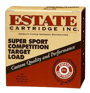 Estate Cartridge Super Sport Competition Target Shotshells, 12 Gauge, 2 3/4", 1 1/8 oz., 25 Rounds 191796