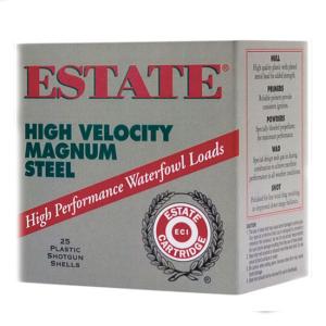 Estate Cartridge High Velocity Magnum Steel Load 12 Gauge Ammunition 3" Shell #3 Steel Shot 1-1/8oz 1500fps
