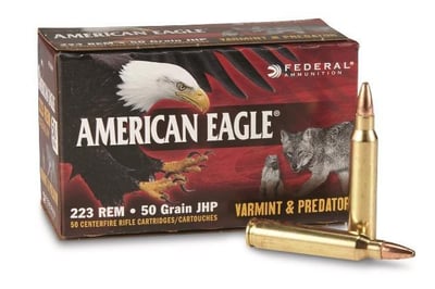 223 Remington Federal 50 JHP AE22350VP