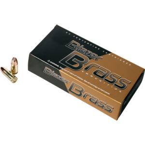 CCI Ammo Blazer Brass .380 ACP 95 Grain FMJ RN 945fps 200 Rd./Case