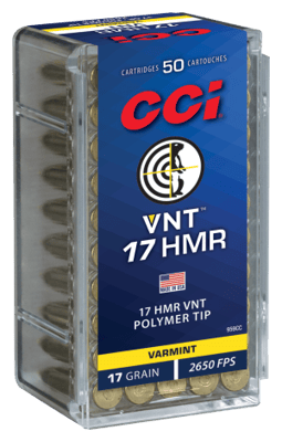 CCI Vnt 17 Hmr 17 Grain - 17 Hmr 17gr Polymer Tipped 50/Box 959CC