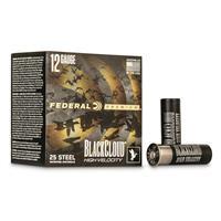 Federal Premium Black Cloud High Velocity Ammunition 12 Gauge 3" 1-1/8 oz BB Non-Toxic FlightStopper Steel Shot Case of 250 (10 Boxes of 25) PWBXH143 BB