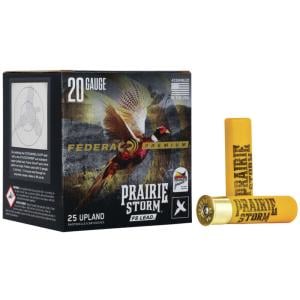 Federal Premium Prairie Storm 20 Gauge #4 Shot 1 oz 3in Centerfire Shotgun Ammo 25 Rounds PFX258FS 