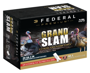 Federal Premium Grand Slam, 20 Gauge, 3" Shot Shells, Copper-plated Lead, 1 5/16 oz., 10 Rounds