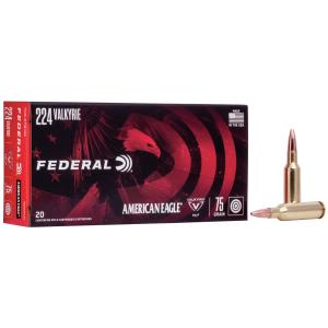 Federal Premium American Eagle Rifle Ammunition, .224 Valkyrie, 75-gr, TMJ