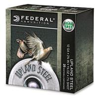 Federal Upland Steel, 12 Gauge, 2 3/4", 1 1/8 oz. Shotshells, 250 Rounds 604544644128
