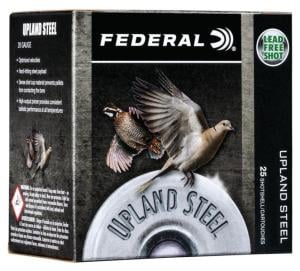 Federal Upland Steel Shotshells 20ga 2-3/4" 7/8 oz 1500 fps #7.5 25/ct 604544644173