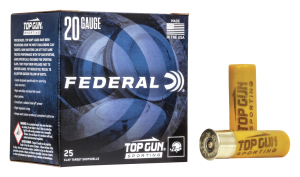 Federal Top Gun Sporting Clay Target Shotshells - 20 Gauge - #7.5 - 2.75" - 250 Rounds TGS224 7.5