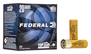 Federal Top Gun Sporting Clay Target Shotshells - 20 Gauge - #8 - 2.75" - 250 Rounds 604544646528