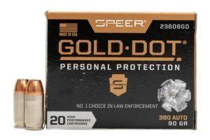 Speer Ammo SPR GOLD DOT 380 90GR GDHP