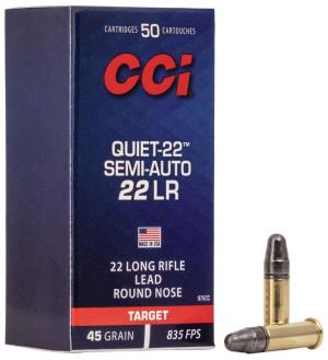 CCI Ammo 22 Lr 40gr Lrn Quiet 22 50bx - Cci Ammo 22 Lr 45gr Lrn Quiet 22 50bx 975CC