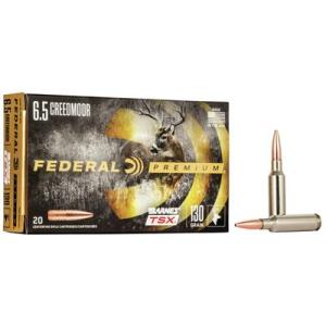 Federal Premium BARNES TSX 6.5 Creedmoor 130 Grain Barnes Triple-Shock X Centerfire Rifle Ammo 20 Rounds P65CRDBTSX1 P65CRDBTSX1