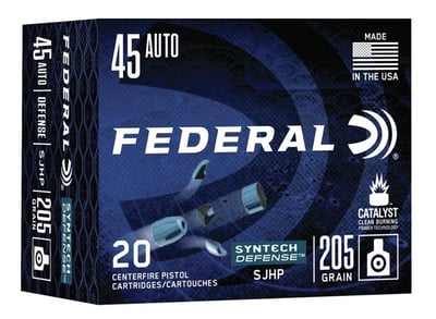 45 ACP Federal 205 Segmented Hollow Point S45SJT1