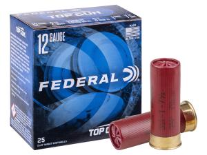 Federal Top Gun 12 Gauge 2-3/4" Ammo - 12 Gauge 2-3/4 1oz #7.5 Shot 25/Box 1705601