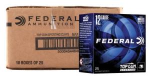 Top Gun Sporting, 12 Gauge, 2 3/4' 1 oz, #8 Shot, Shotgun Ammunition 250rd CASE