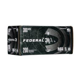 Federal .380 ACP 95 gr FMJ 200 Round Black Pack - C38095BP200 
