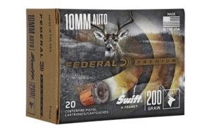 Federal Premium Swift A-Frame 10mm Auto 200 Grain Swift A-Frame Nickel Plated Brass Cased Centerfire Pistol Ammo 20 Rounds P10SA