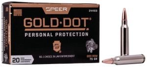 Federal 223 75gr Speer Gold Dot 20rd