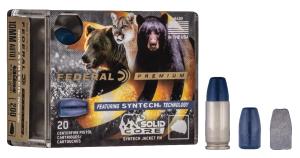 Federal P9SHC1 Premium  9mm Luger 147 gr Solid Core Synthetic Flat Nose 20 Bx/ 10 Cs