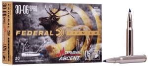 Federal Premium Terminal Ascent .30-06 Sprg 175 Grain Centerfire Rifle Ammo P3006TA1