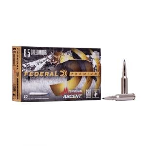 Federal Premium Terminal Ascent, 6.5mm Creedmoor, Bonded Polymer Tip, 130 Grain, 20 Rounds P65CRDTA1
