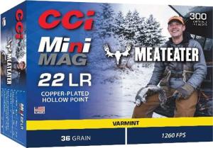 CCI MeatEater Series Mini-Mag .22 LR 32 Grain Hollow Point Rimfire Ammo